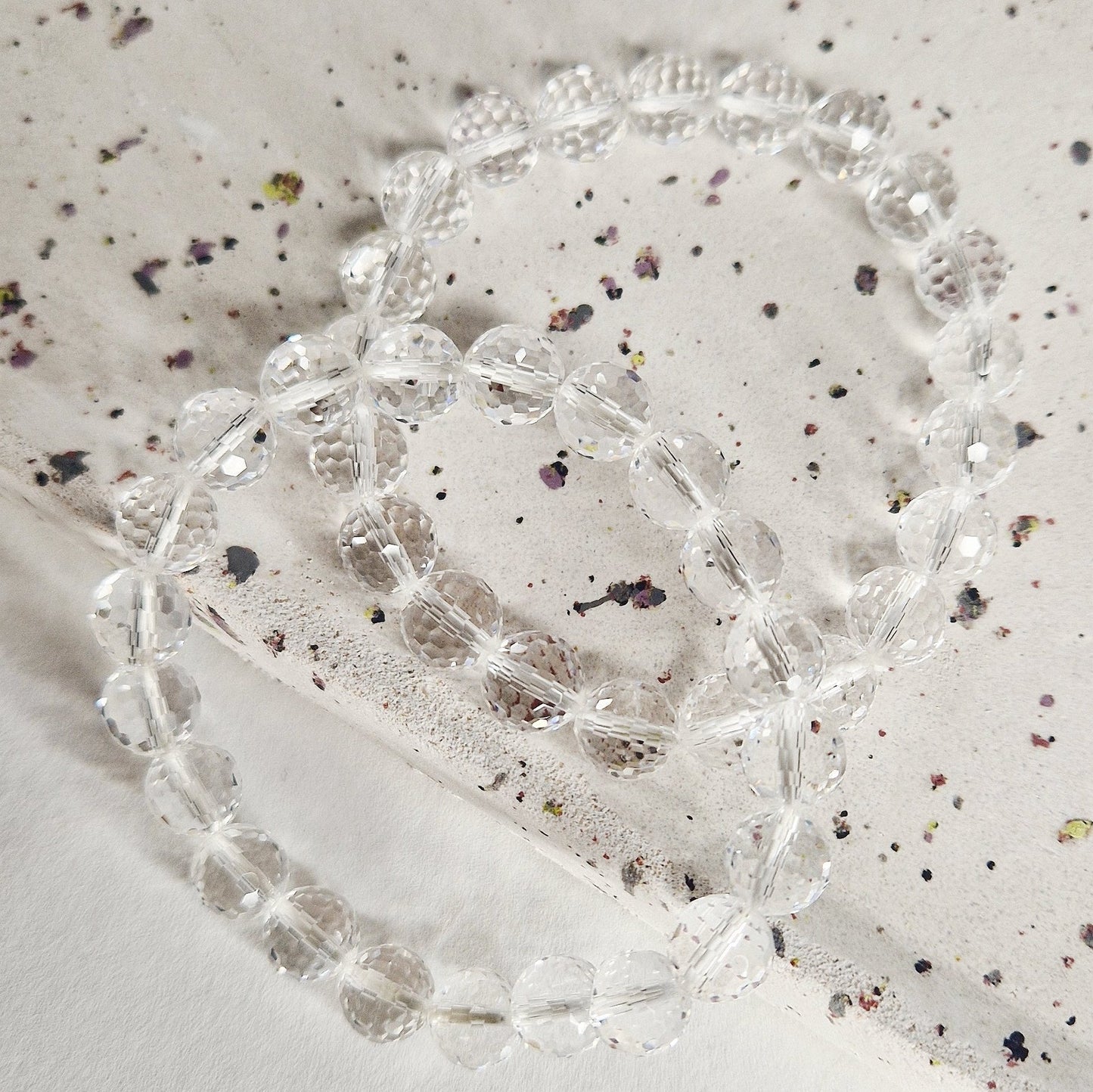 Rock Crystal Facet Bracelet