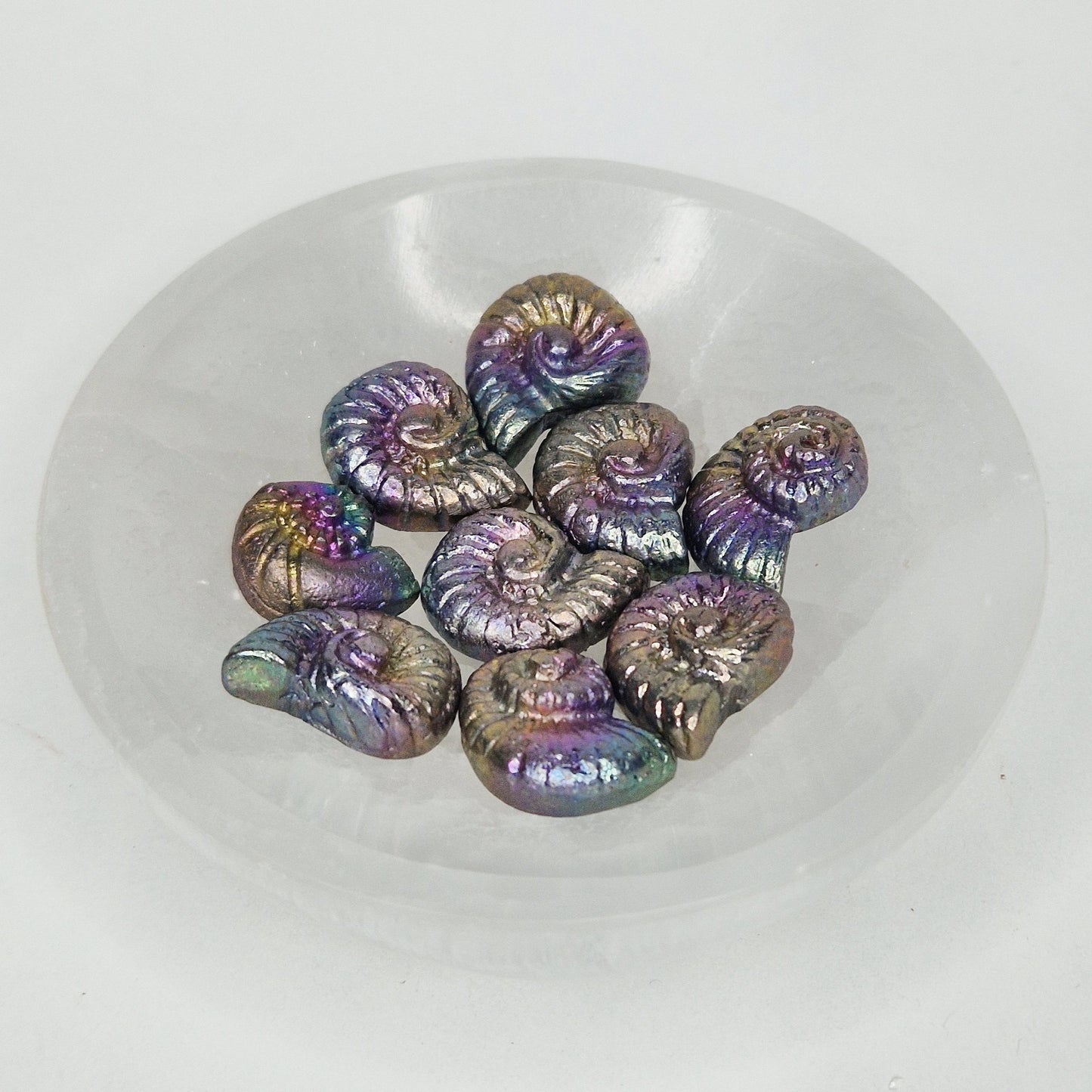 Bismuth Ammonite Carving