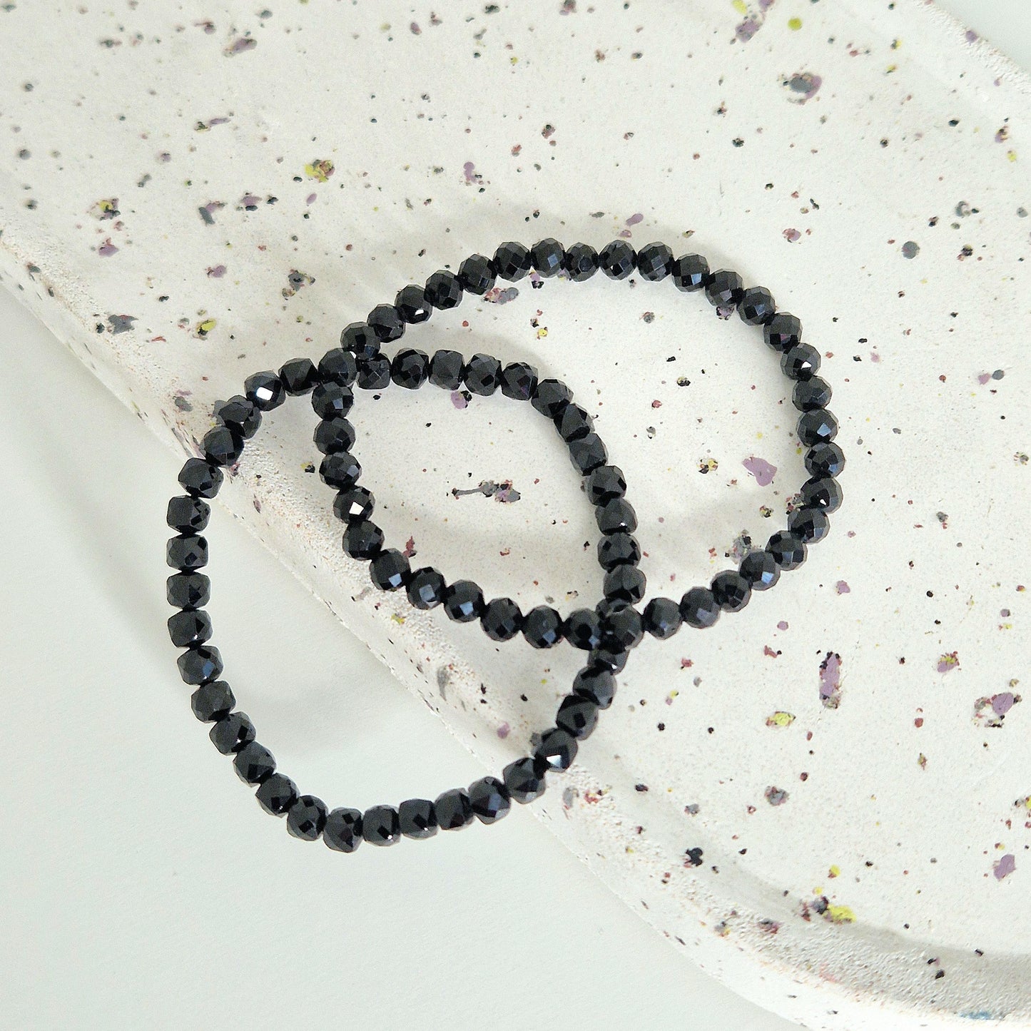 Obsidiaan Gefacetteerde Armband