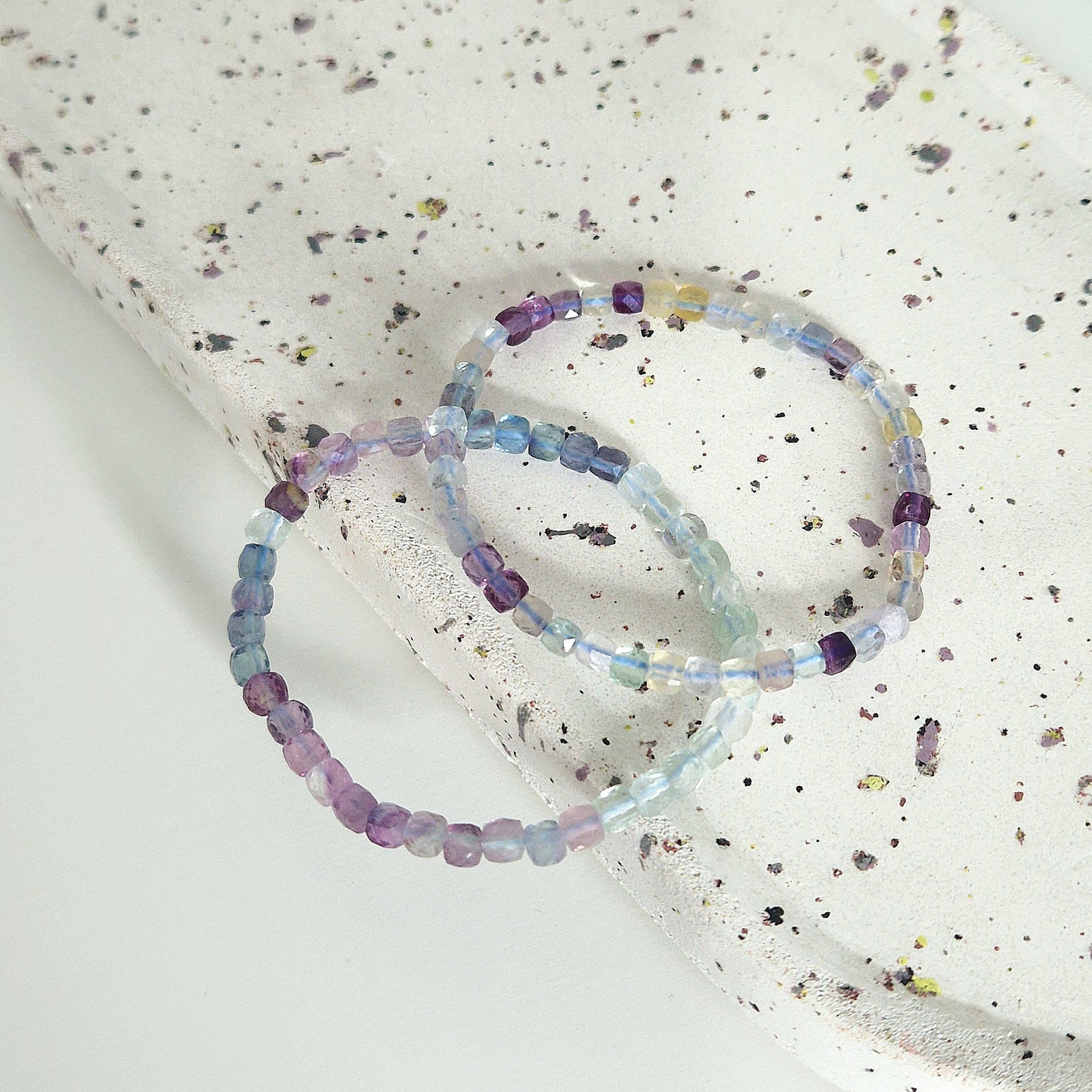 Fluorit Facettenarmband