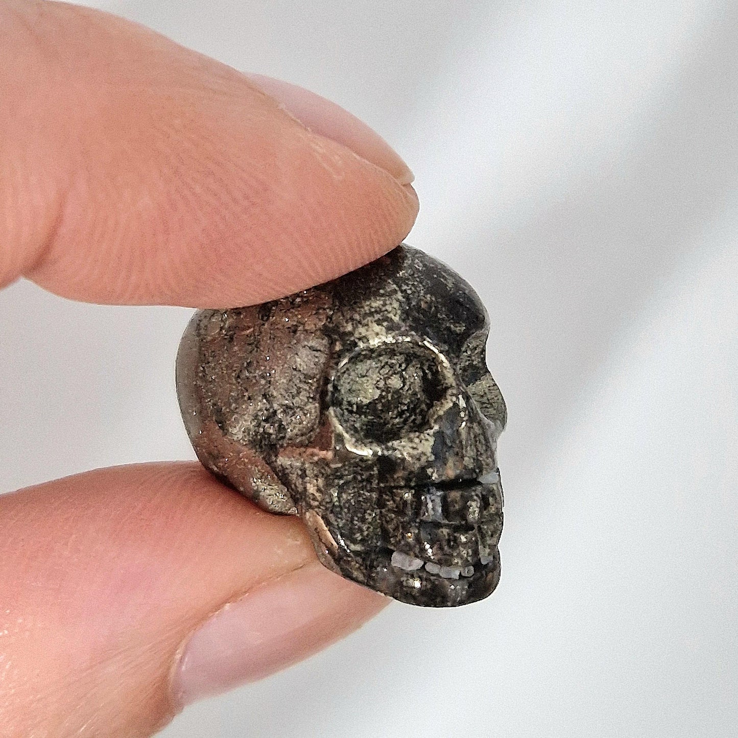 Pyrite Mini Skull