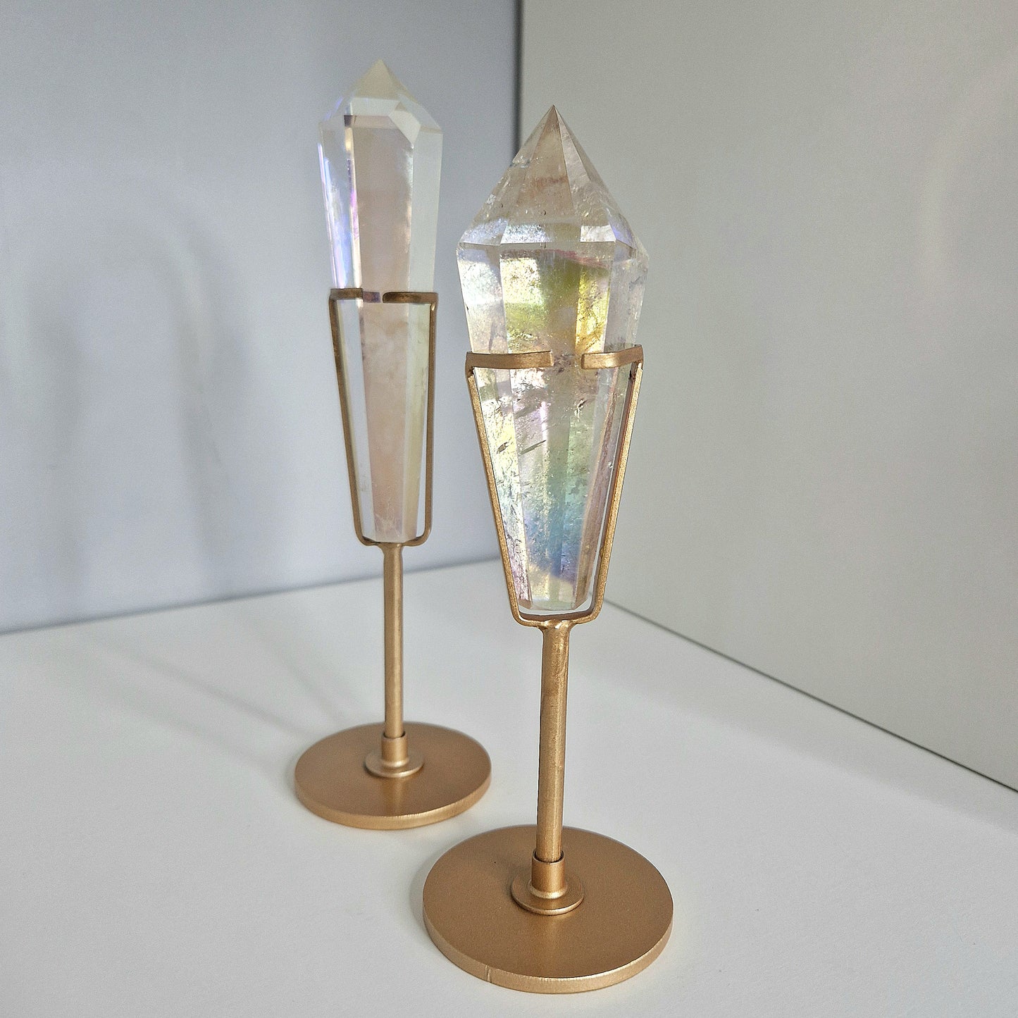 Aura Kwarts scepter op houder