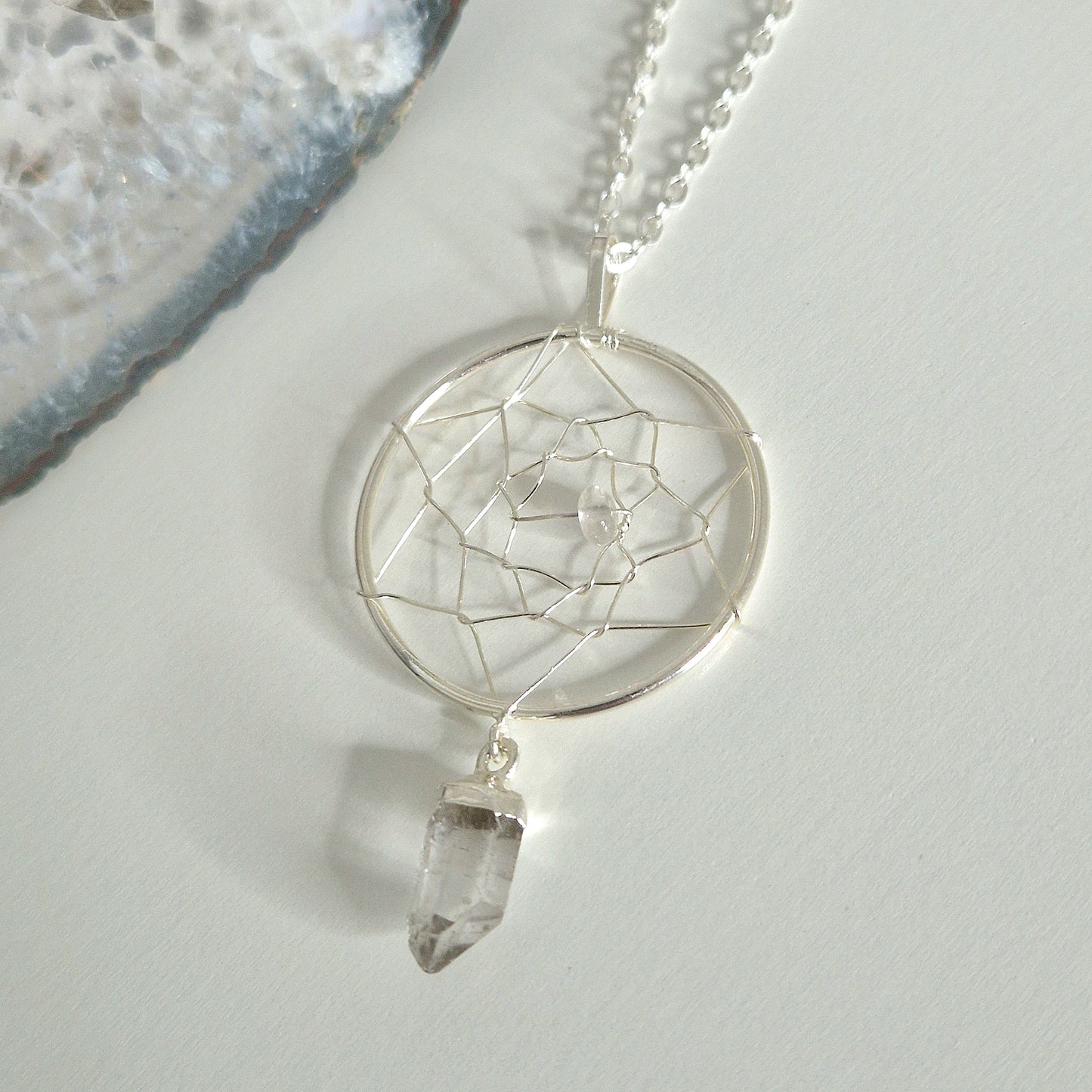 Dromenvanger ketting met Bergkristal