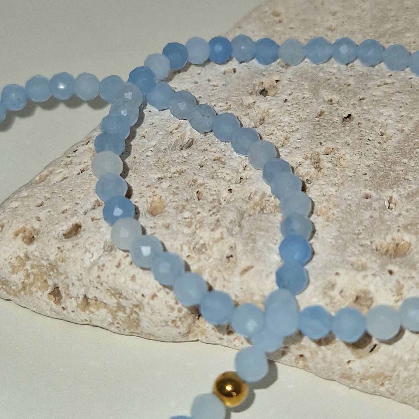 Aquamarine Faceted Bracelet