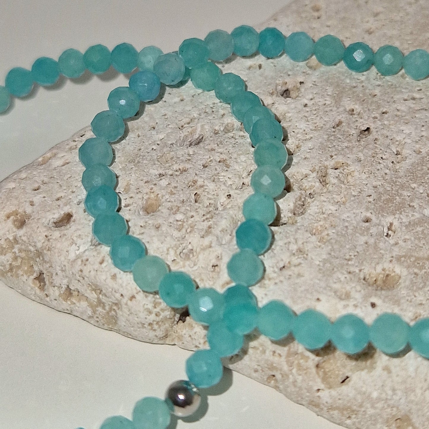 Amazoniet Gefacetteerd Armband