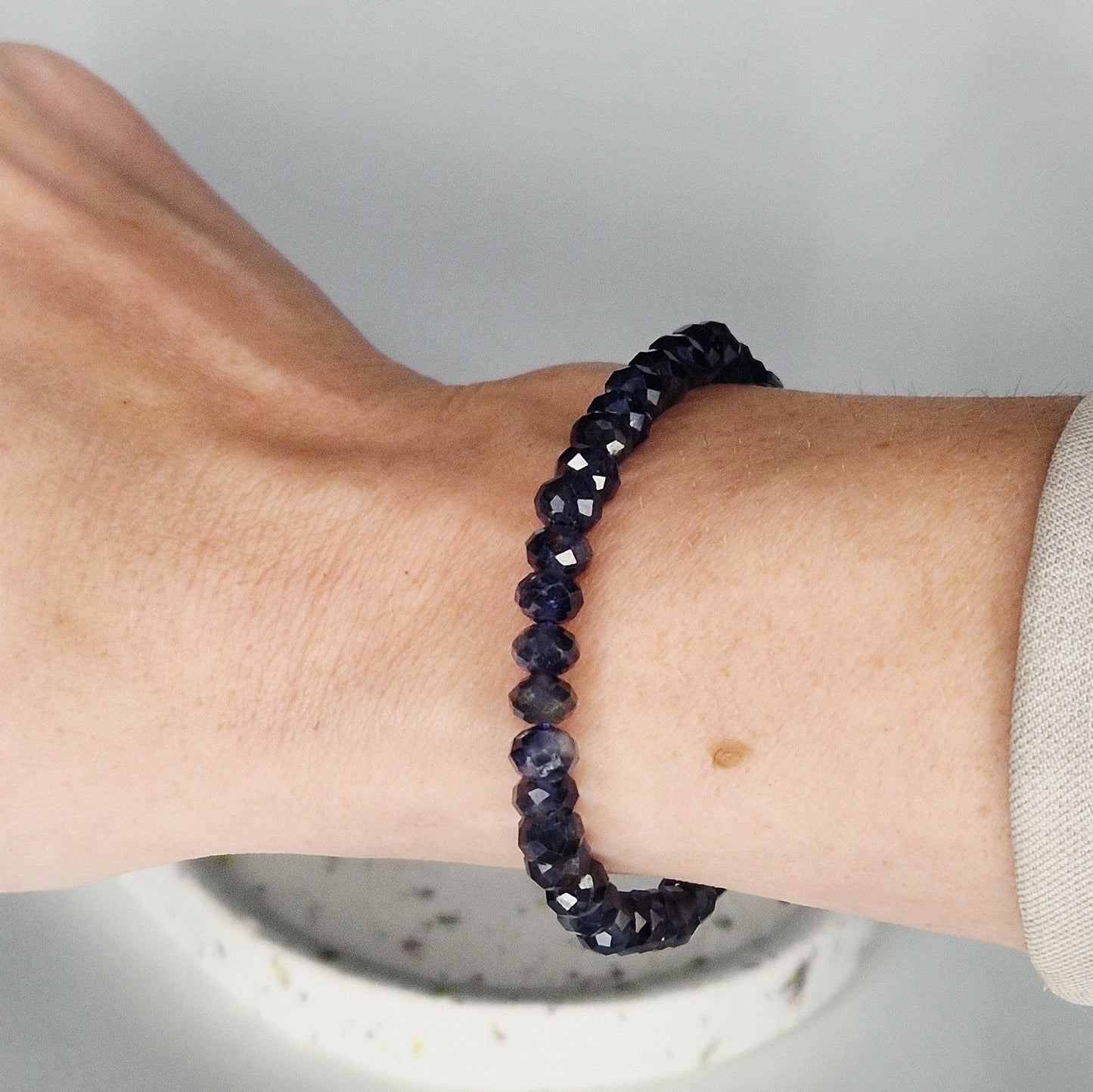 Iolite Facet Bracelet