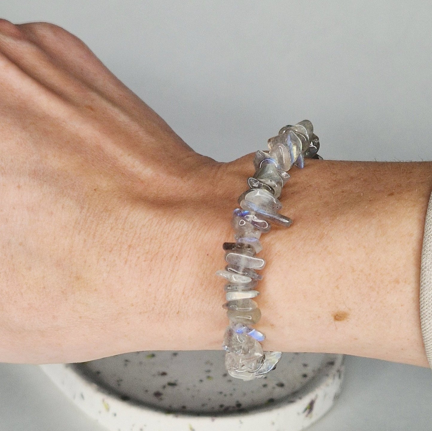 Labradorite Chip Bracelet