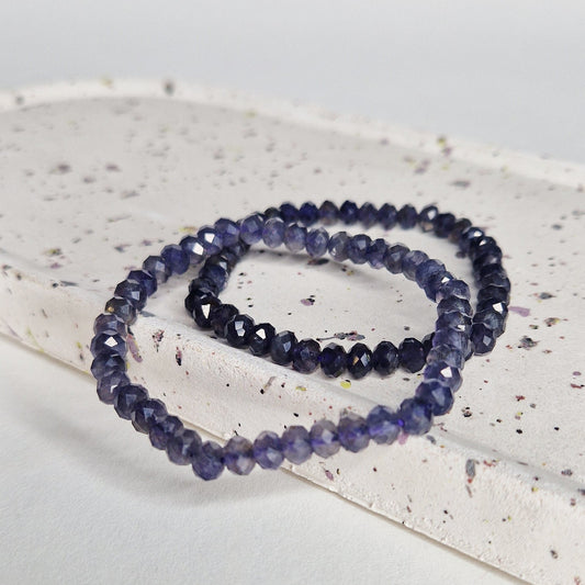 Iolite Facet Bracelet