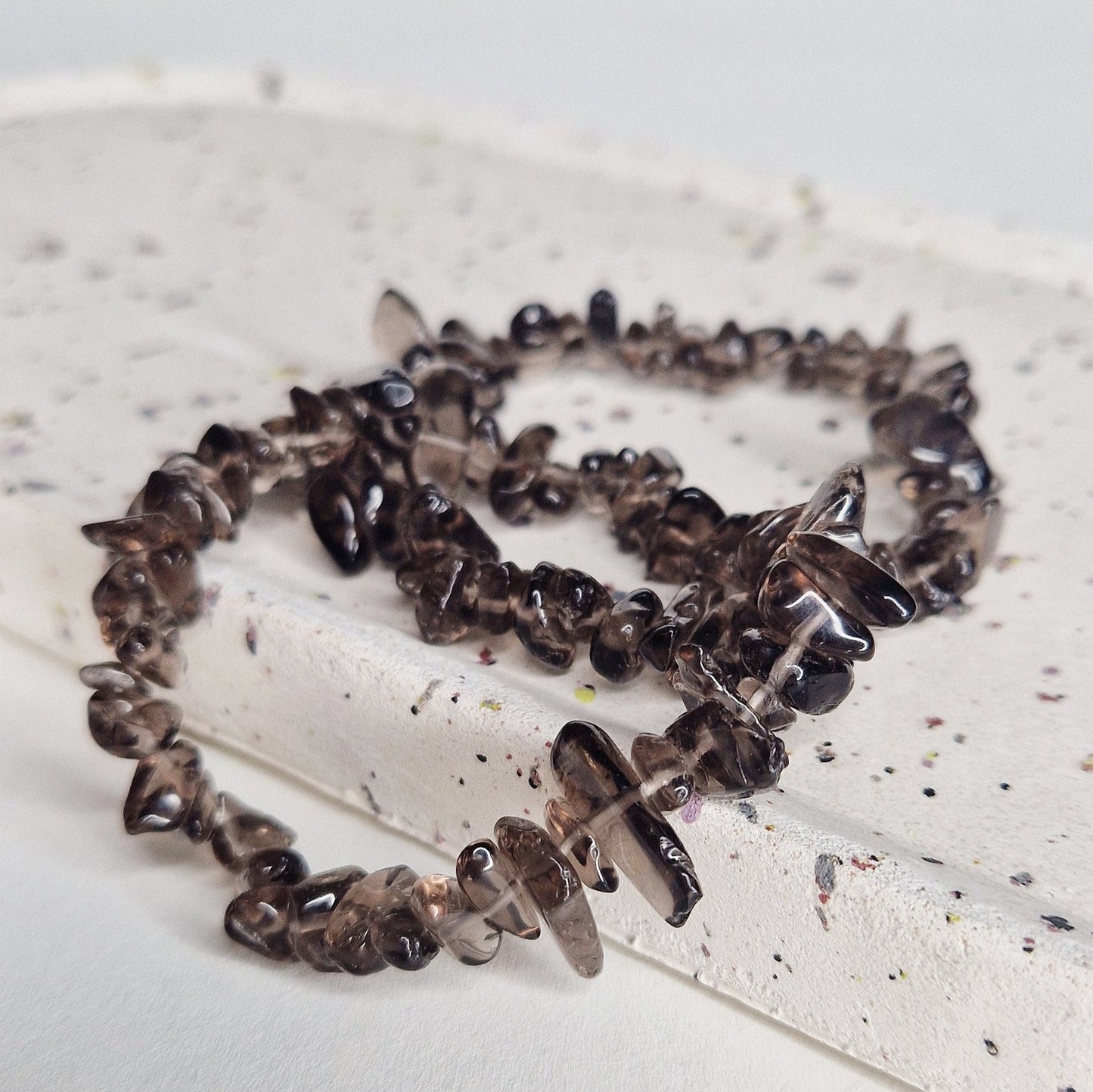 Smokey Quartz Chip Bracelet