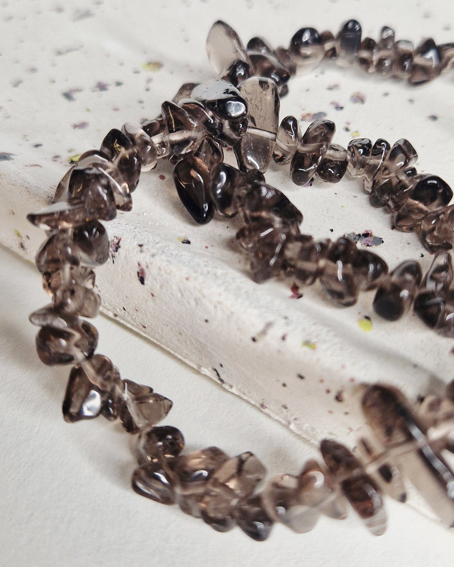 Smokey Quartz Chip Bracelet