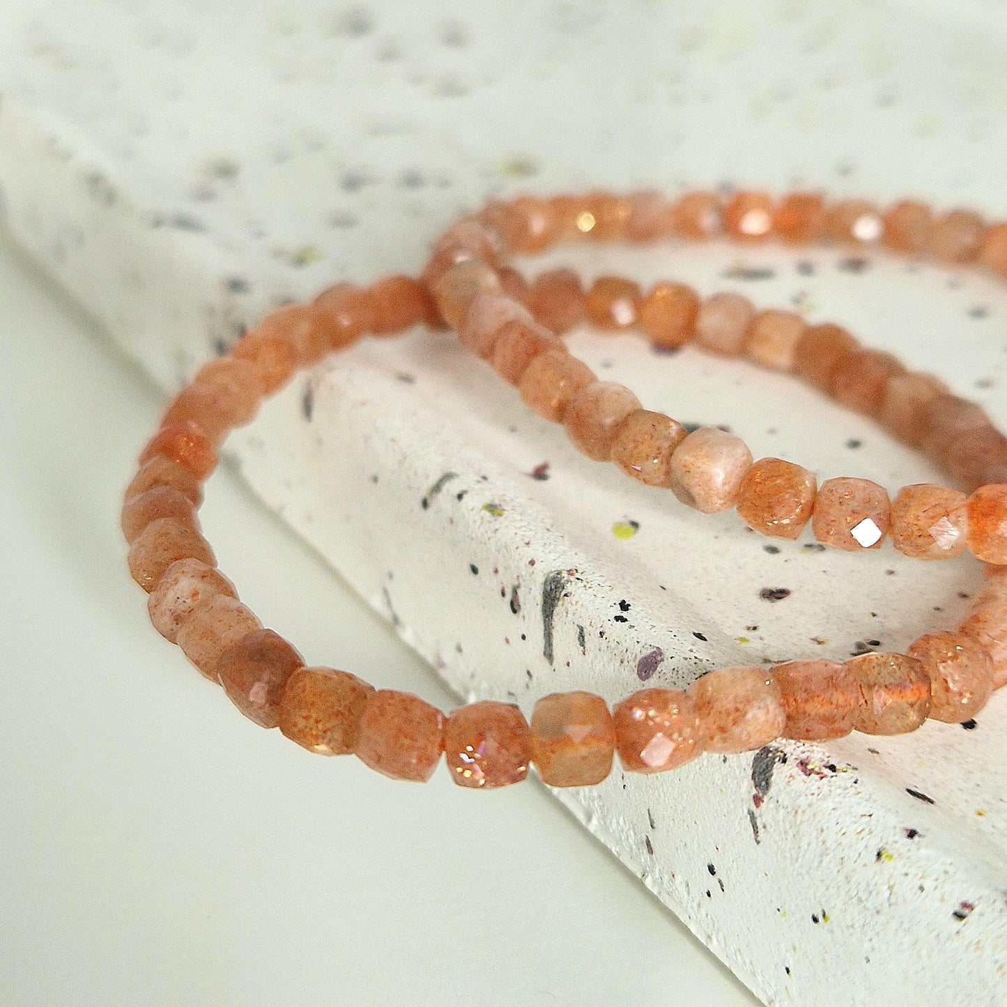 Sunstone Faceted Bracelet