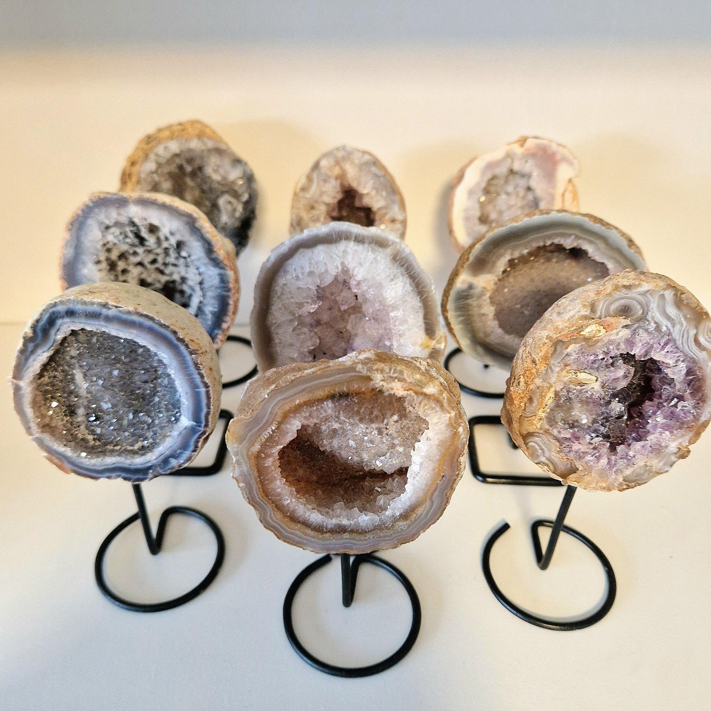 Agate Geode on Holder