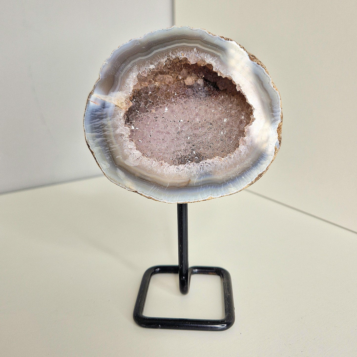 Agate Geode on Holder