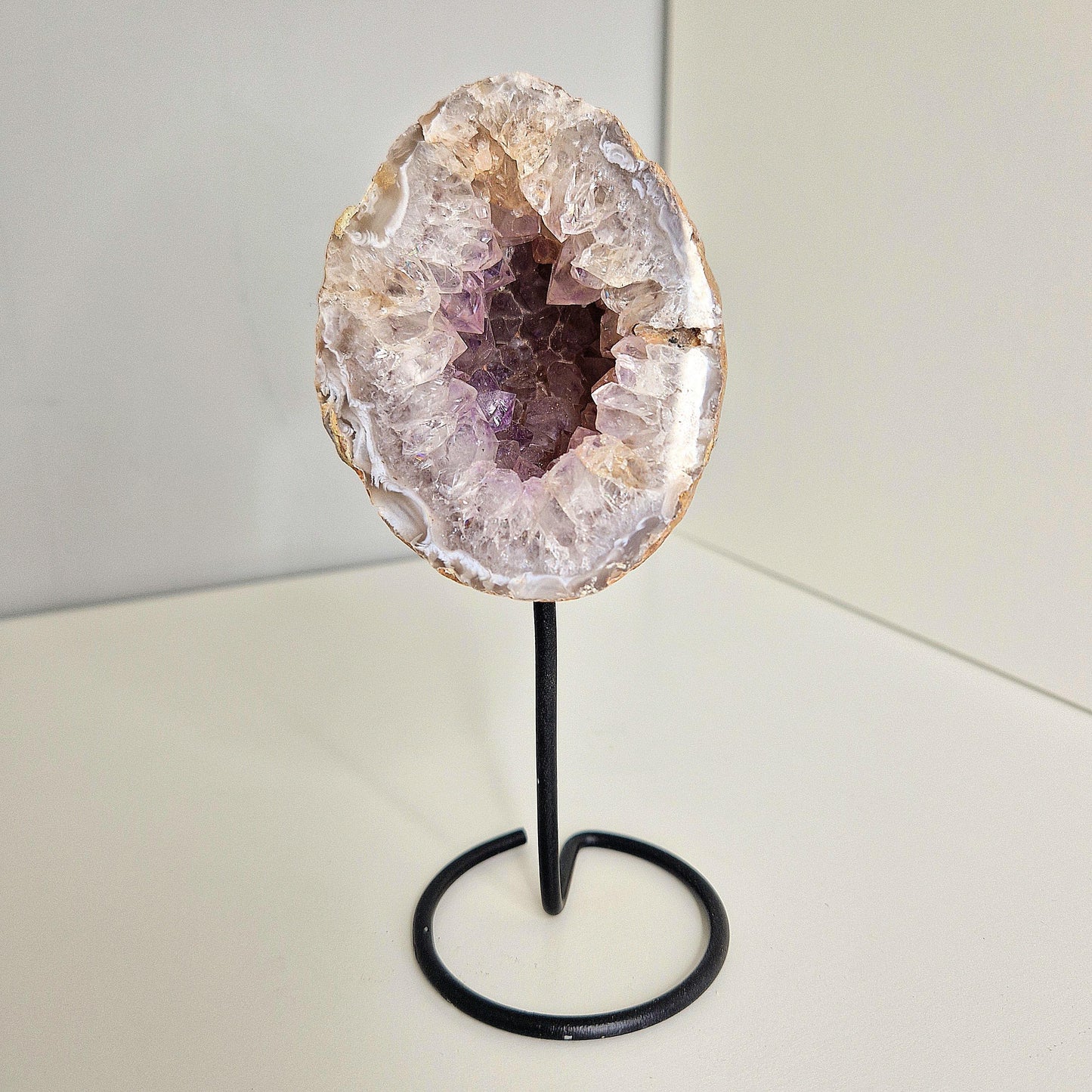 Agate Geode on Holder