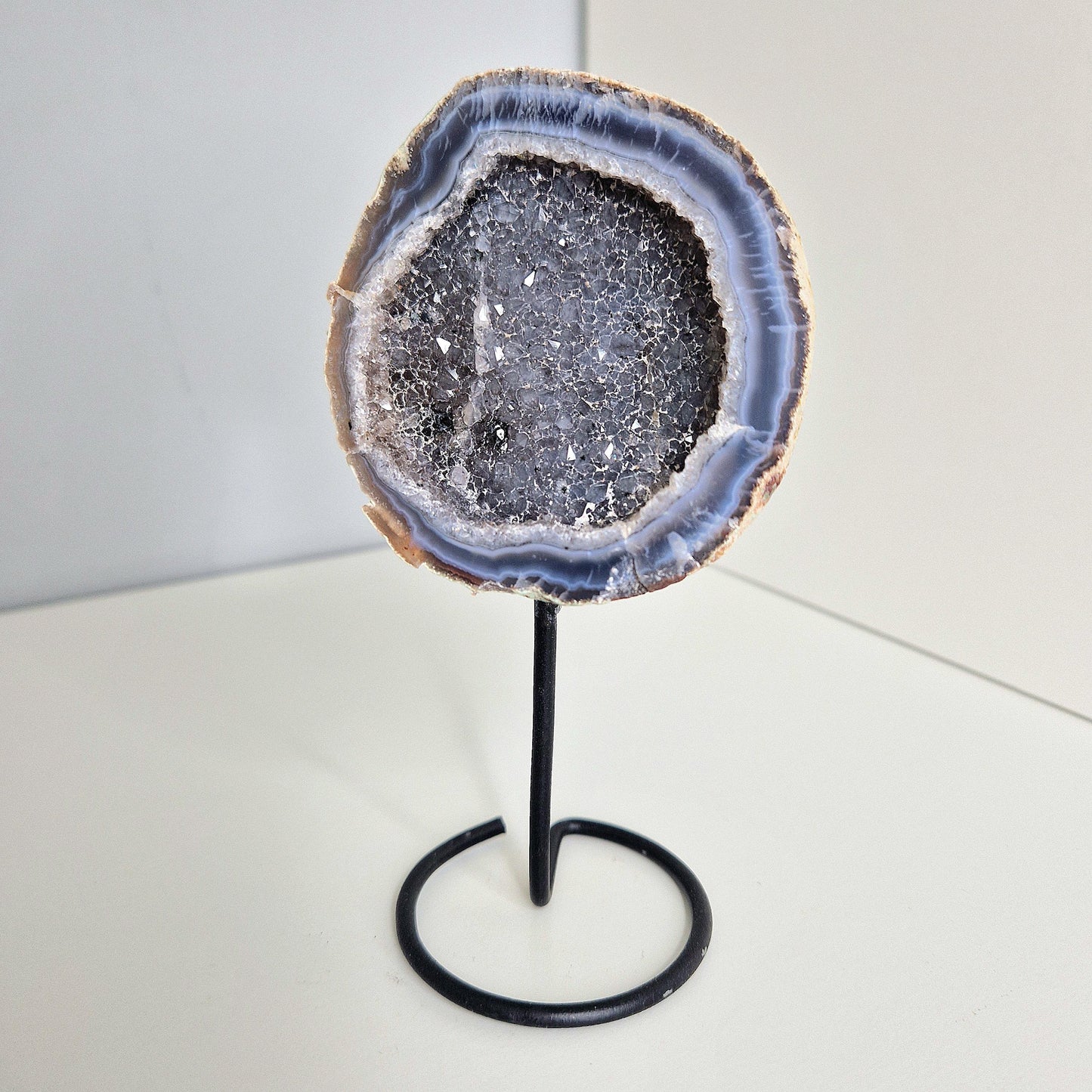Agate Geode on Holder