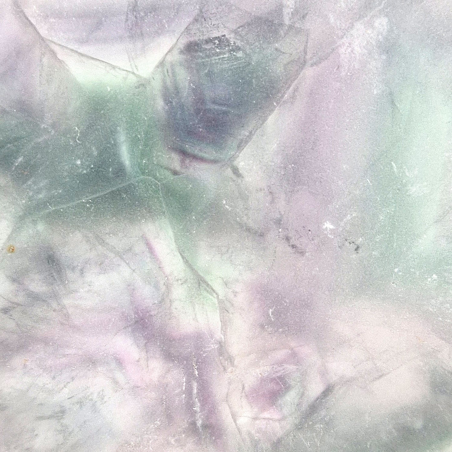 Rainbow Fluorite heart on holder