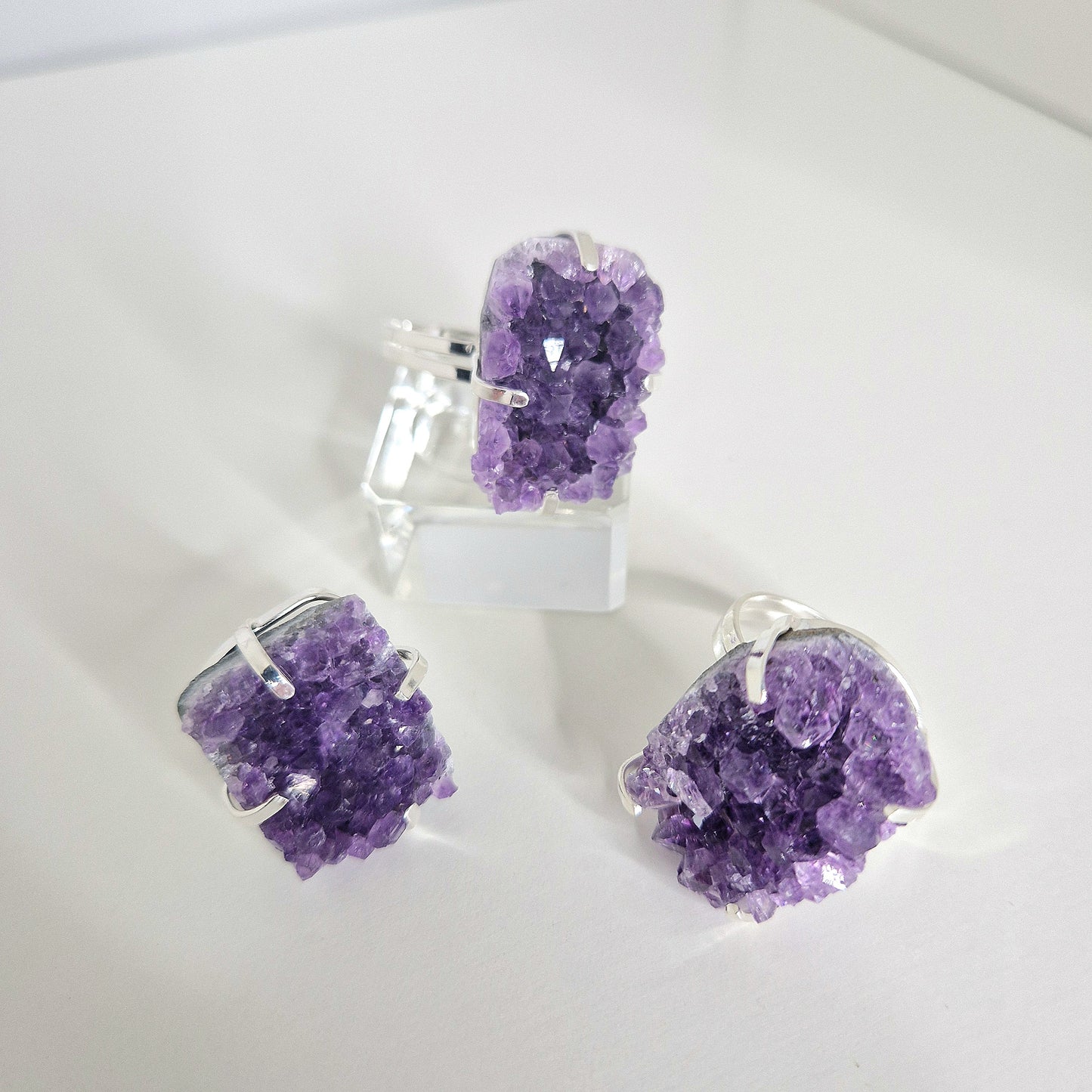 Raw Amethyst ring