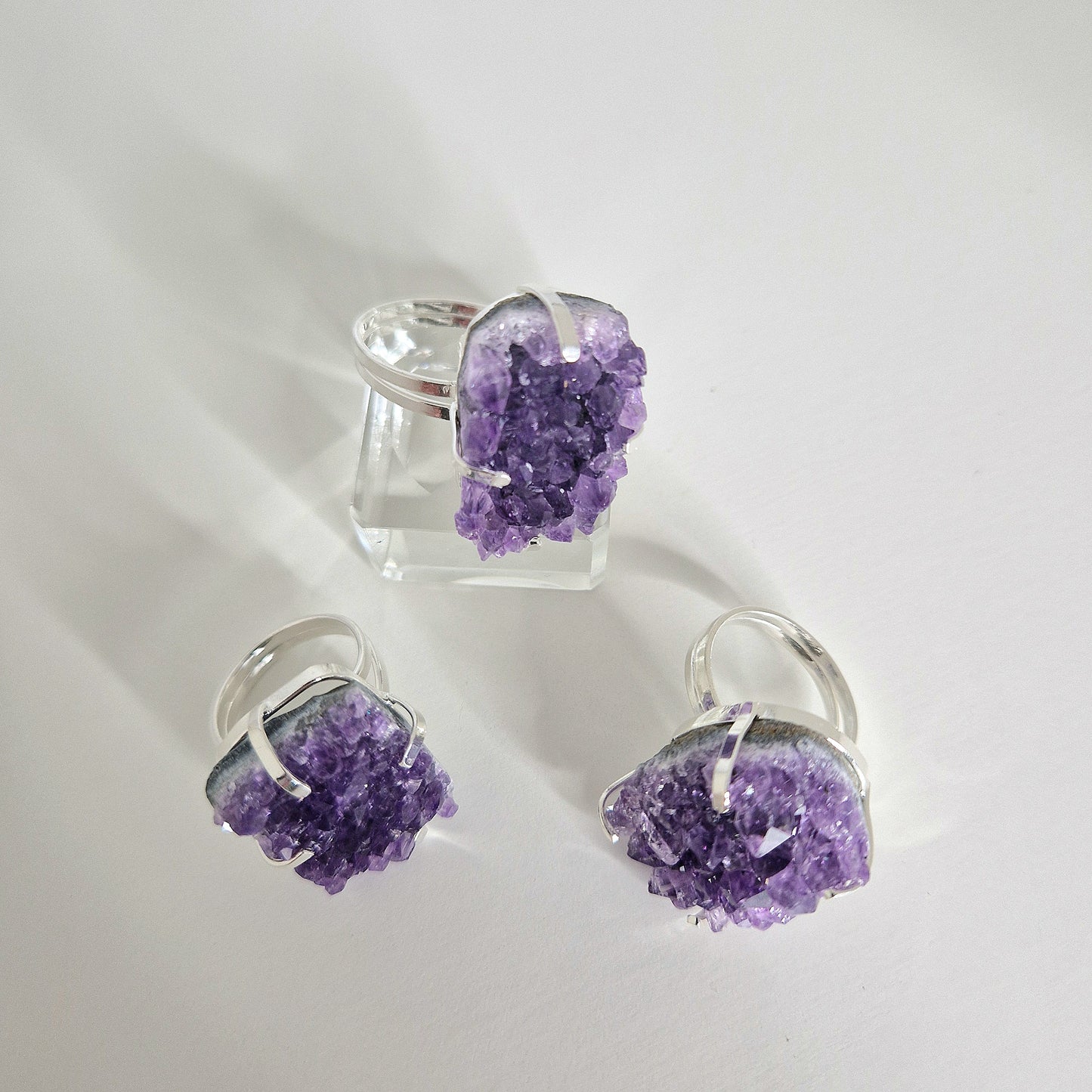Raw Amethyst ring