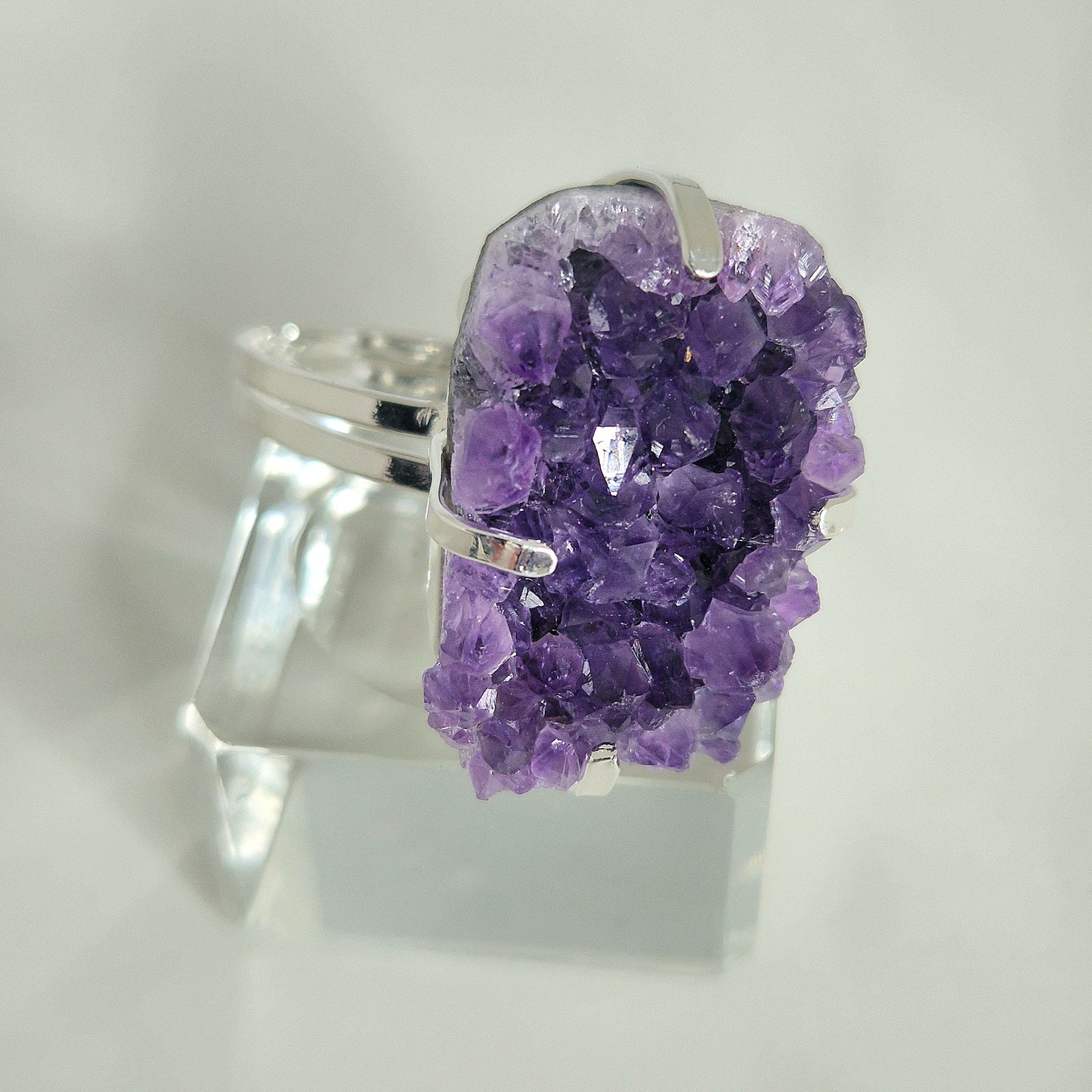 Raw Amethyst ring