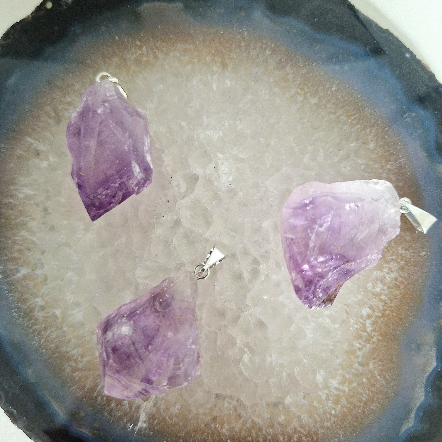 Amethyst pendant rough