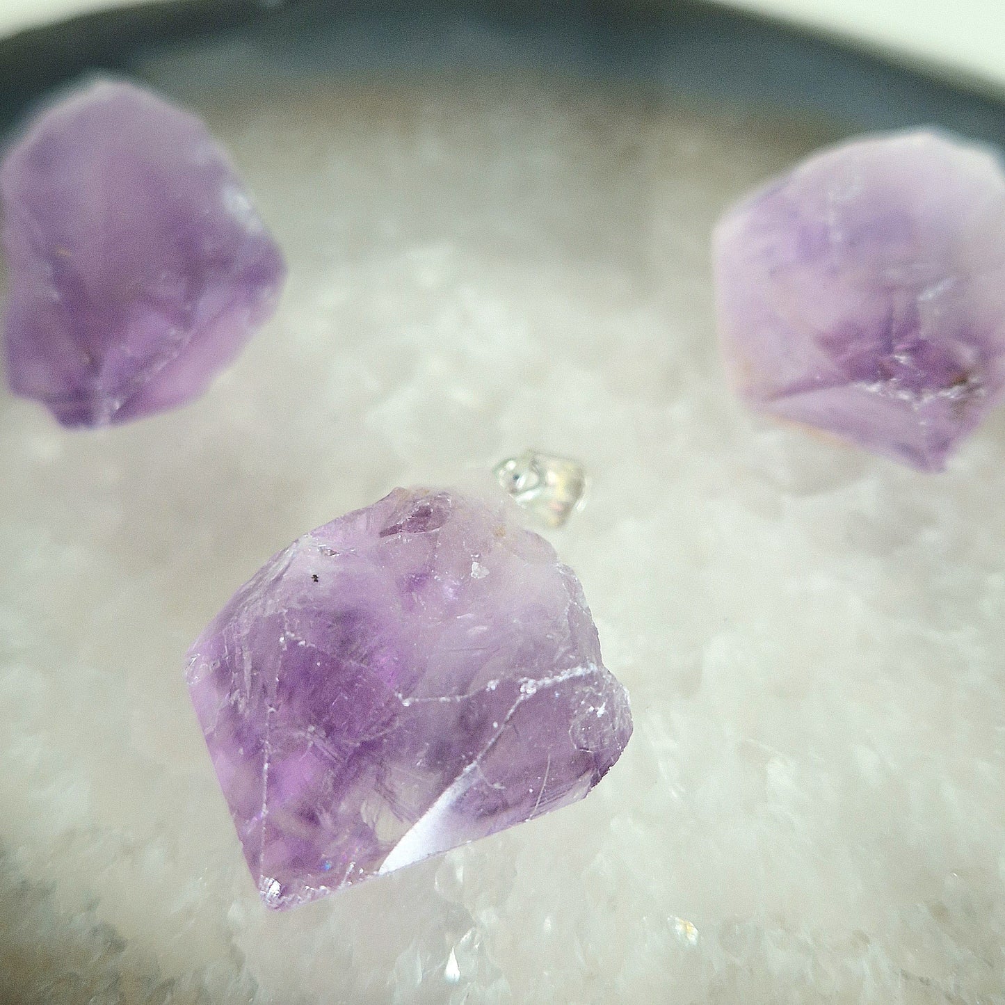 Amethyst pendant rough