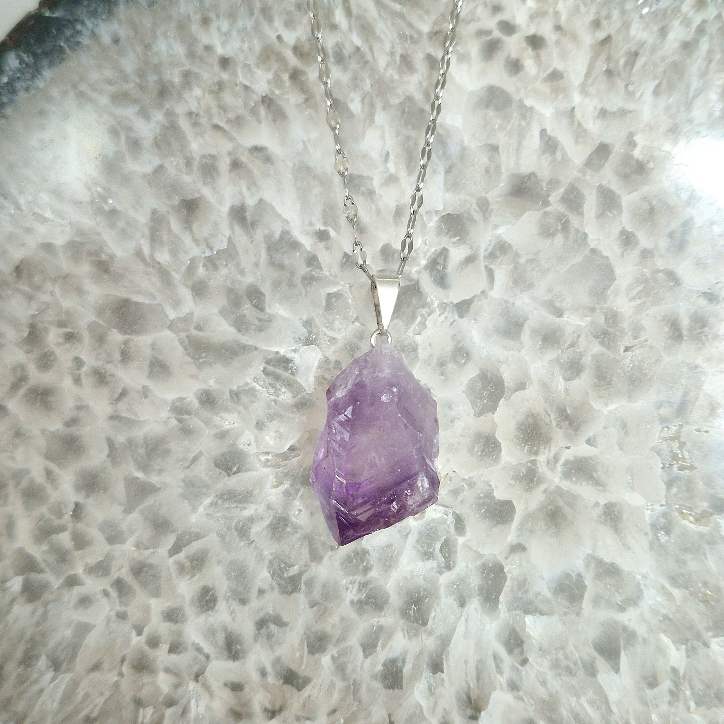 Amethyst pendant rough